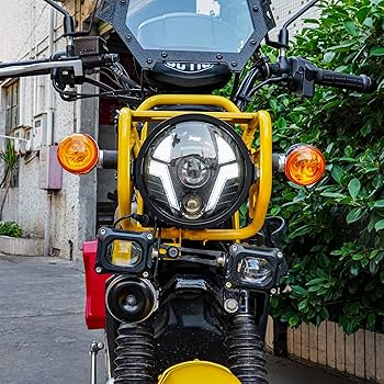 MotikvansクロスカブヘッドライトX型DRL (ヘッドライト Xイエロー) Amazon | Motikvans クロスカブ ヘッドライトX型DRL 付き led